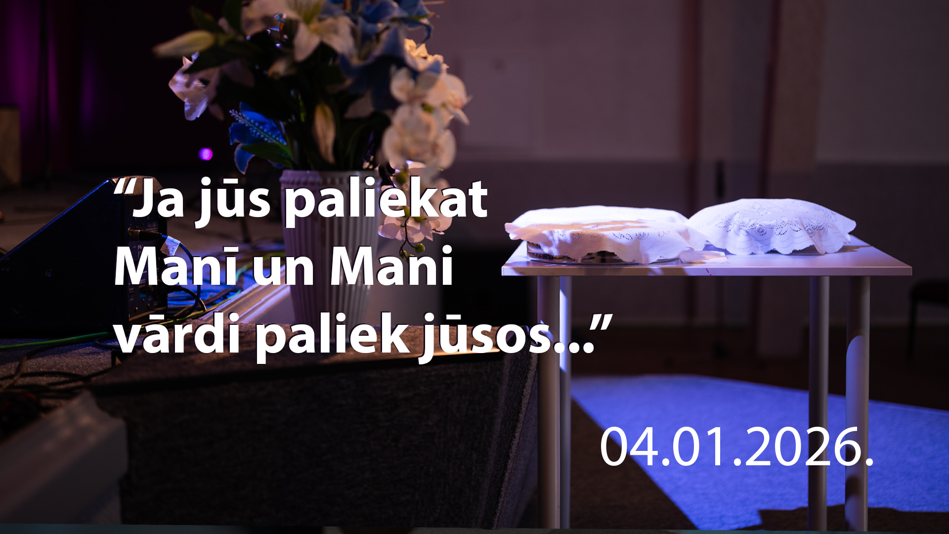 Ja jūs paliekat Manī un Mani vārdi – jūsos